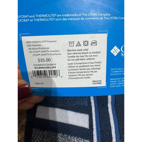 Columbia Ski Over-the-Calf Socks – 2 Pairs – Size M – New - Picture 2 of 5